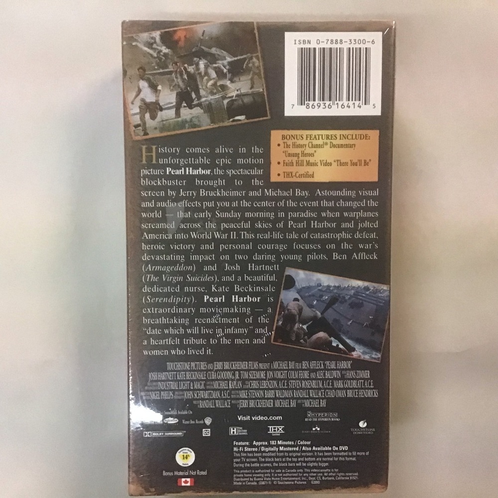 RARE SEALED Pearl Harbor VHS Double 60th Anniversary Commemorative Edition - Picture 2 of 4
